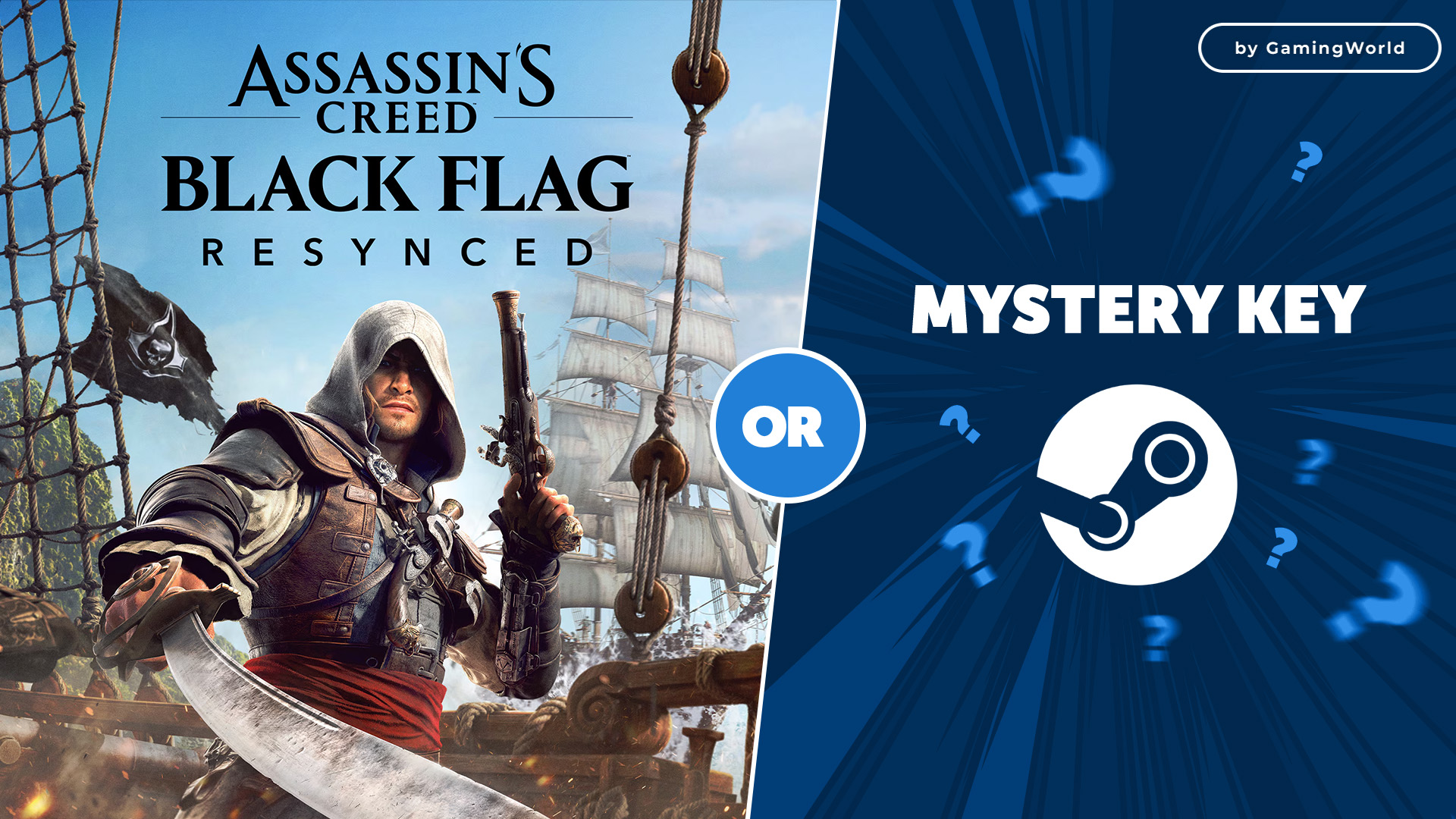 Assassin's Creed Black Flag Resynced Deluxe Edition Xbox Series X|S or Mystery Steam CD Key by GamingWorld ekran görüntüsü 1