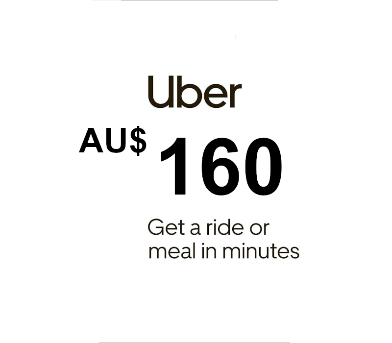 Uber AUD 160 Gift Card AU cover art