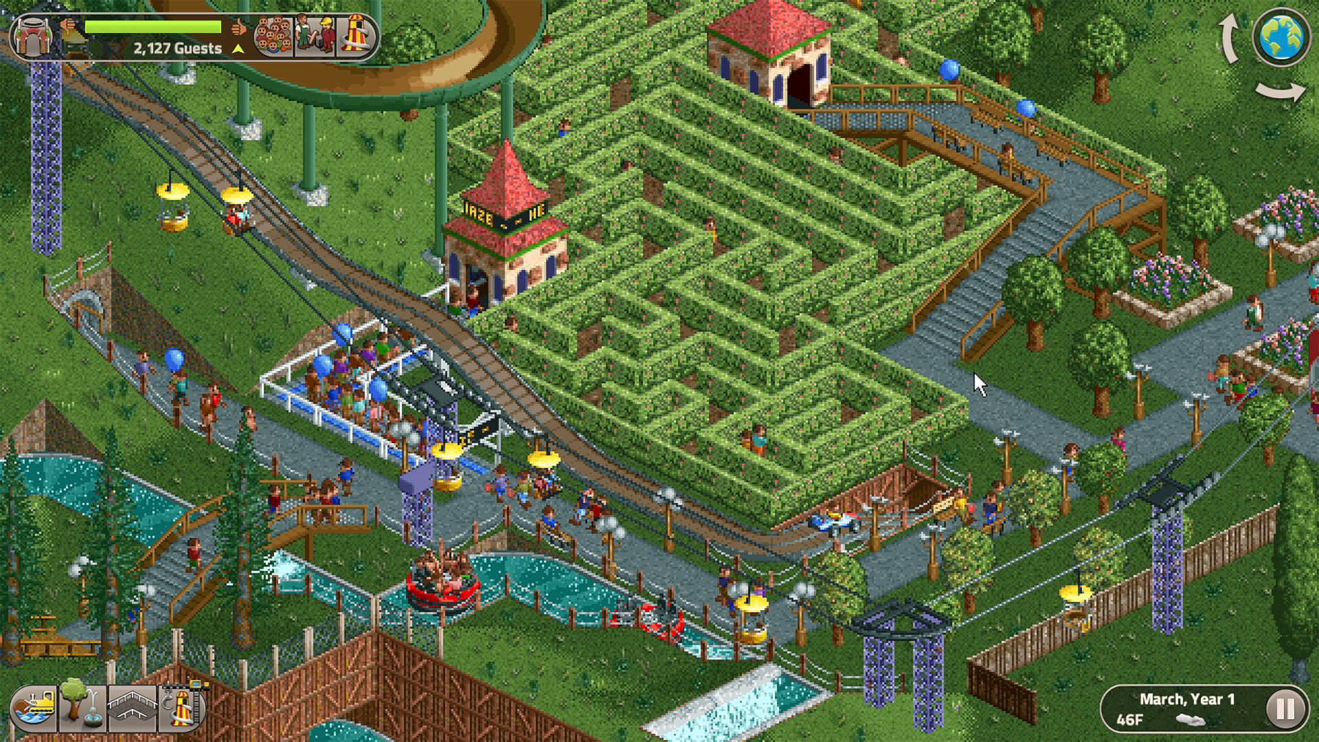 RollerCoaster Tycoon Classic EU Nintendo Switch 2 CD Key – Screenshot 2