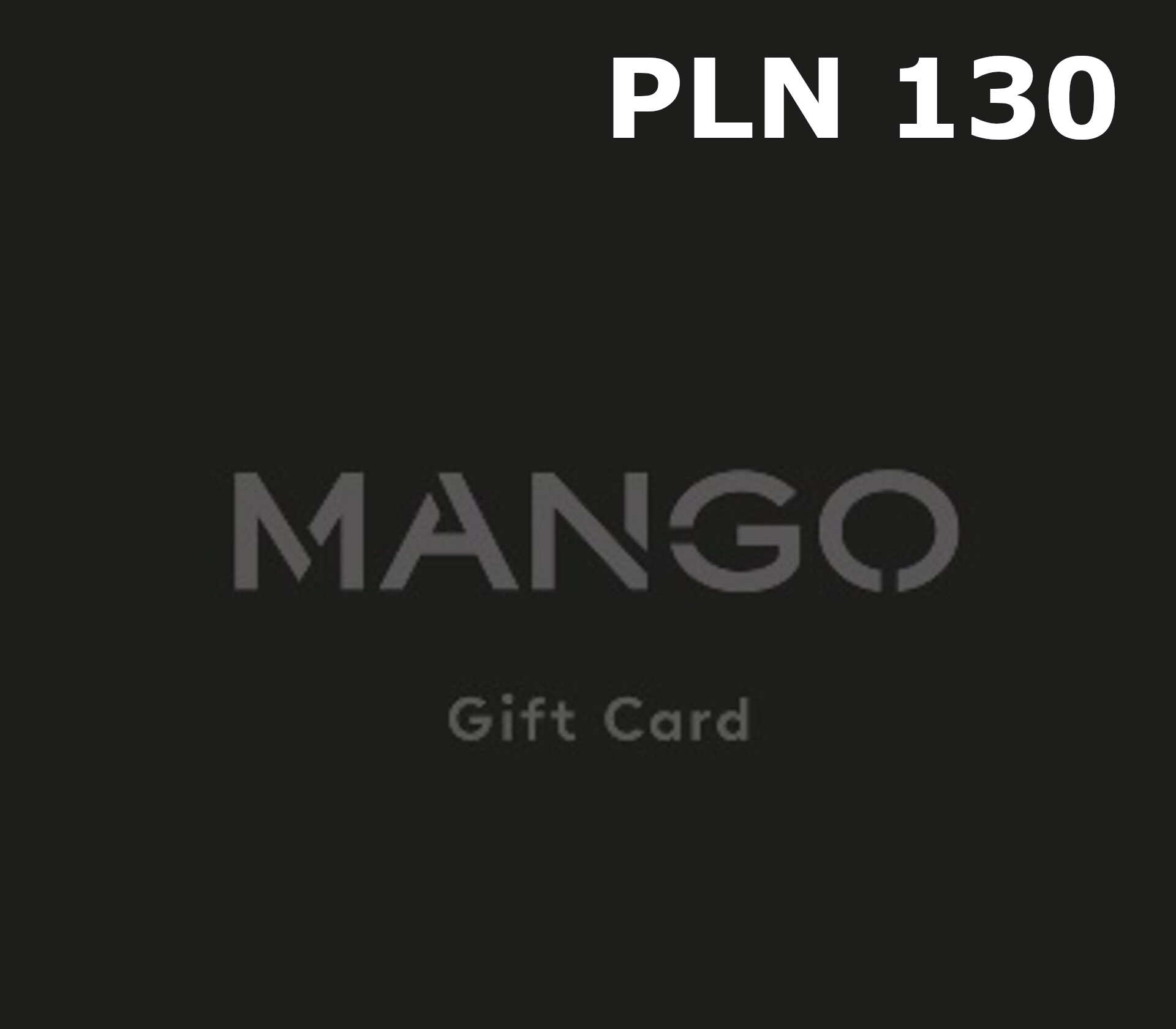 Mango 130 PLN Gift Card PL cover art