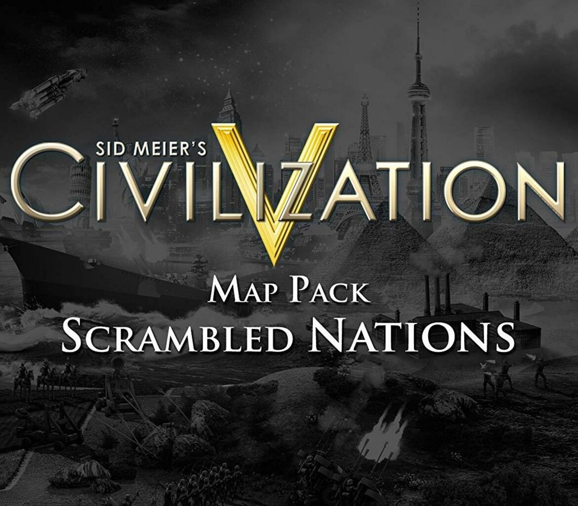 Okładka Sid Meier's Civilization V - Scrambled Nations Map Pack DLC Steam CD Key