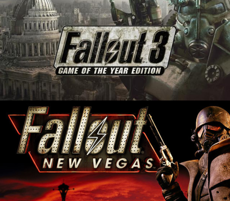 Fallout 3 GOTY + Fallout New Vegas RoW Steam CD Key cover art