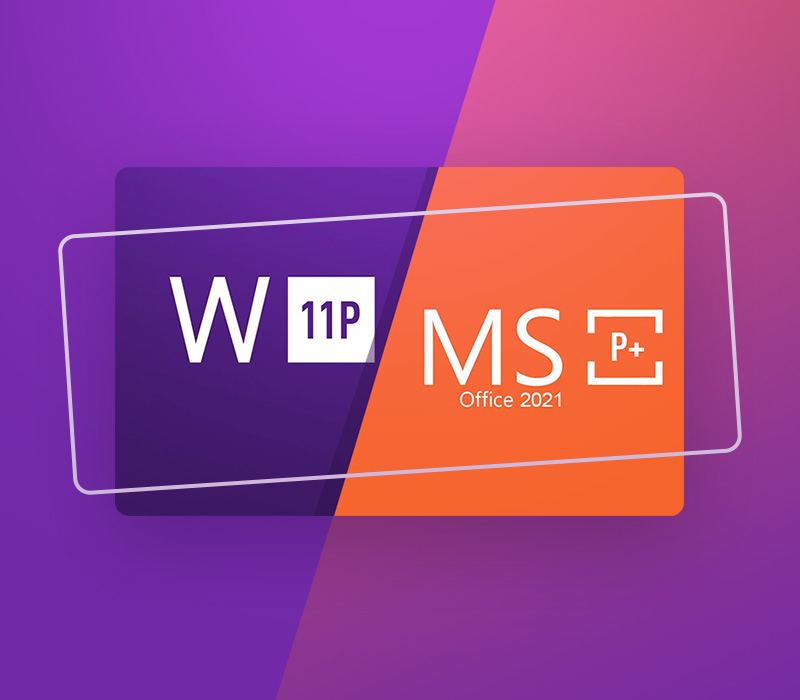 Okładka MS Office 2021 Professional Plus Retail & Windows 11 Professional Retail Bundle Key
