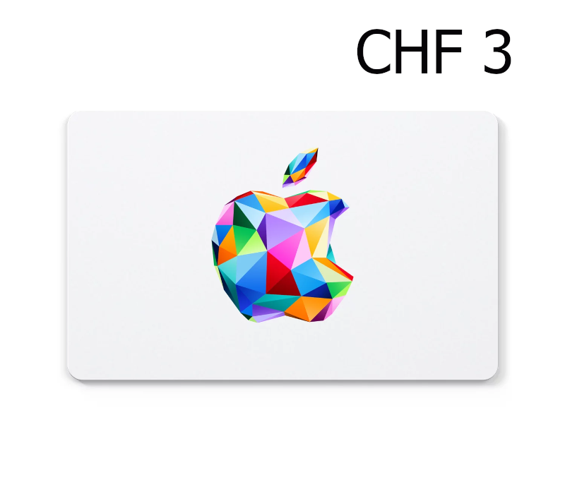 Обкладинка Apple 3 CHF Gift Card CH