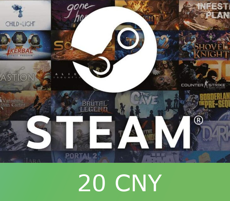 Обкладинка Steam Gift Card 20 CNY Global Activation Code
