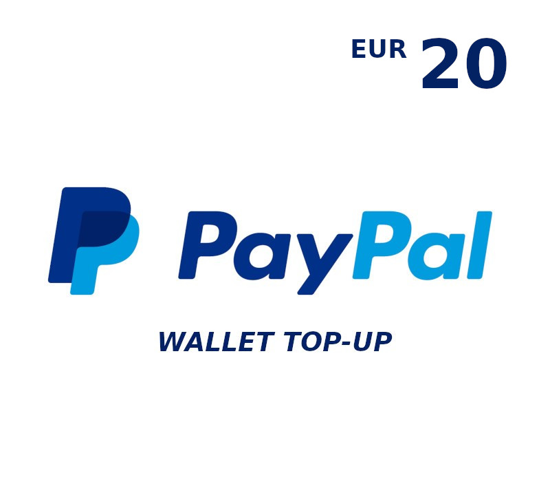 Carátula de PayPal Wallet 20 EUR Top Up EU