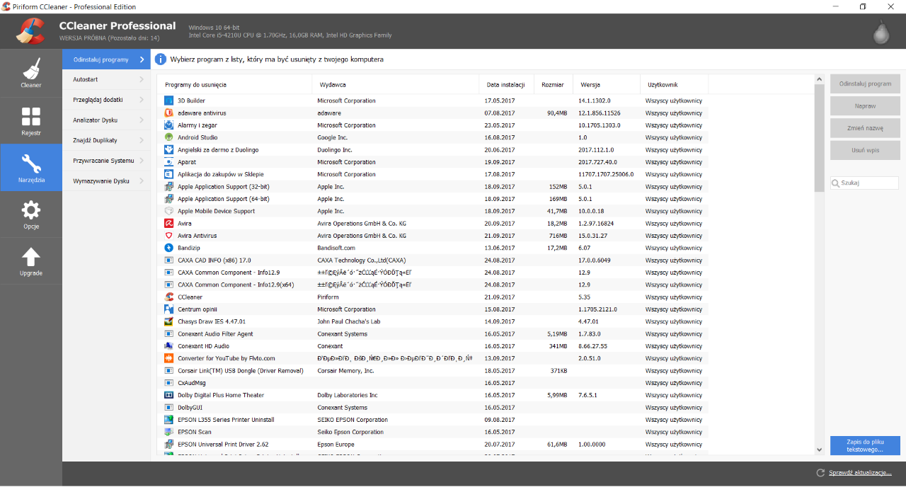 CCleaner Professional Plus 2026 Key (1 Year / 3 Devices) screenshot 1