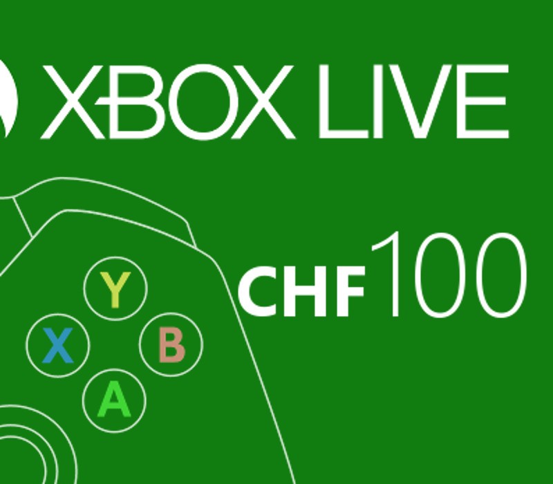 XBOX Live 100 CHF Prepaid Card CH cover art
