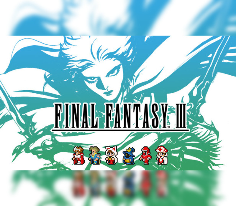 Final Fantasy III Pixel Remaster EU PC Steam CD Key cover art