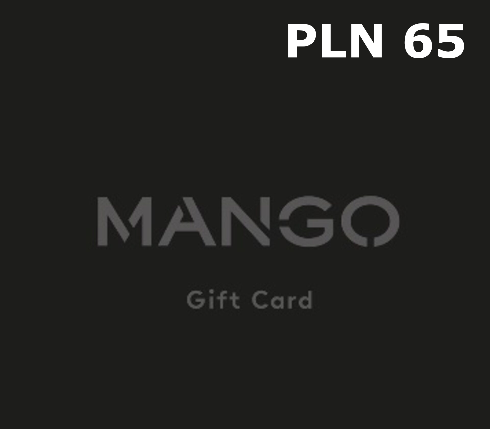 Mango 65 PLN Gift Card PL cover art