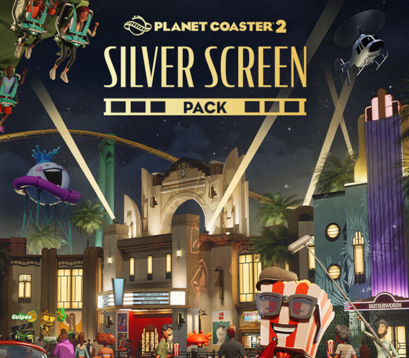 Cover von Planet Coaster 2 - Silver Screen Pack DLC EU PC Steam CD Key