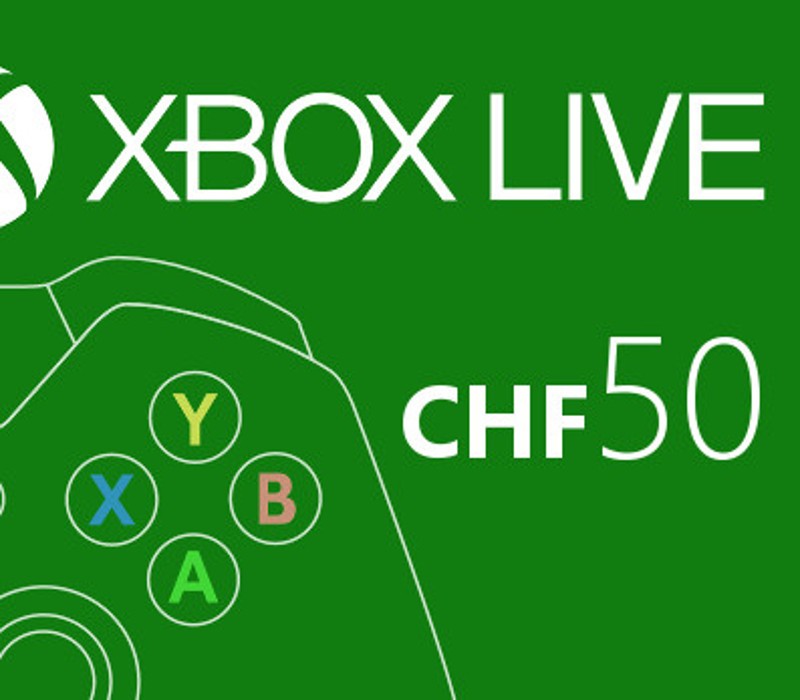 XBOX Live 50 CHF Prepaid Card CH cover art
