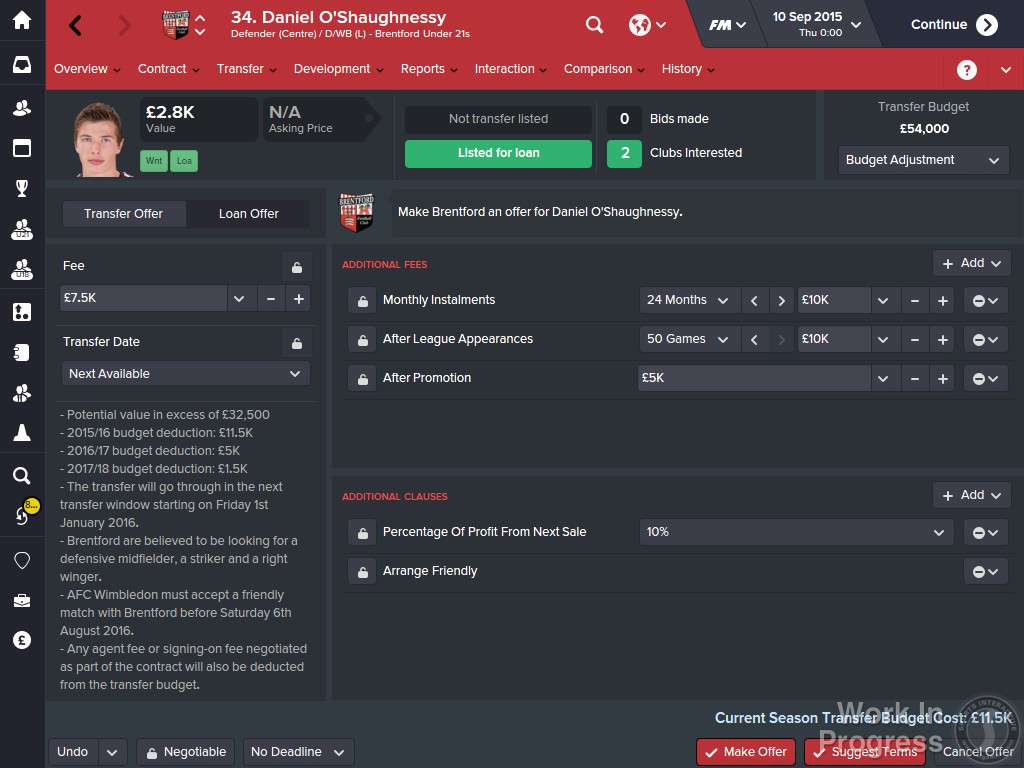 Football Manager 2016 Limited Edition PC Steam CD Key screenshot 6