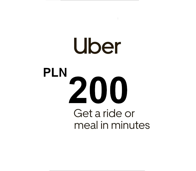 Okładka Uber PLN 200 Gift Card PL