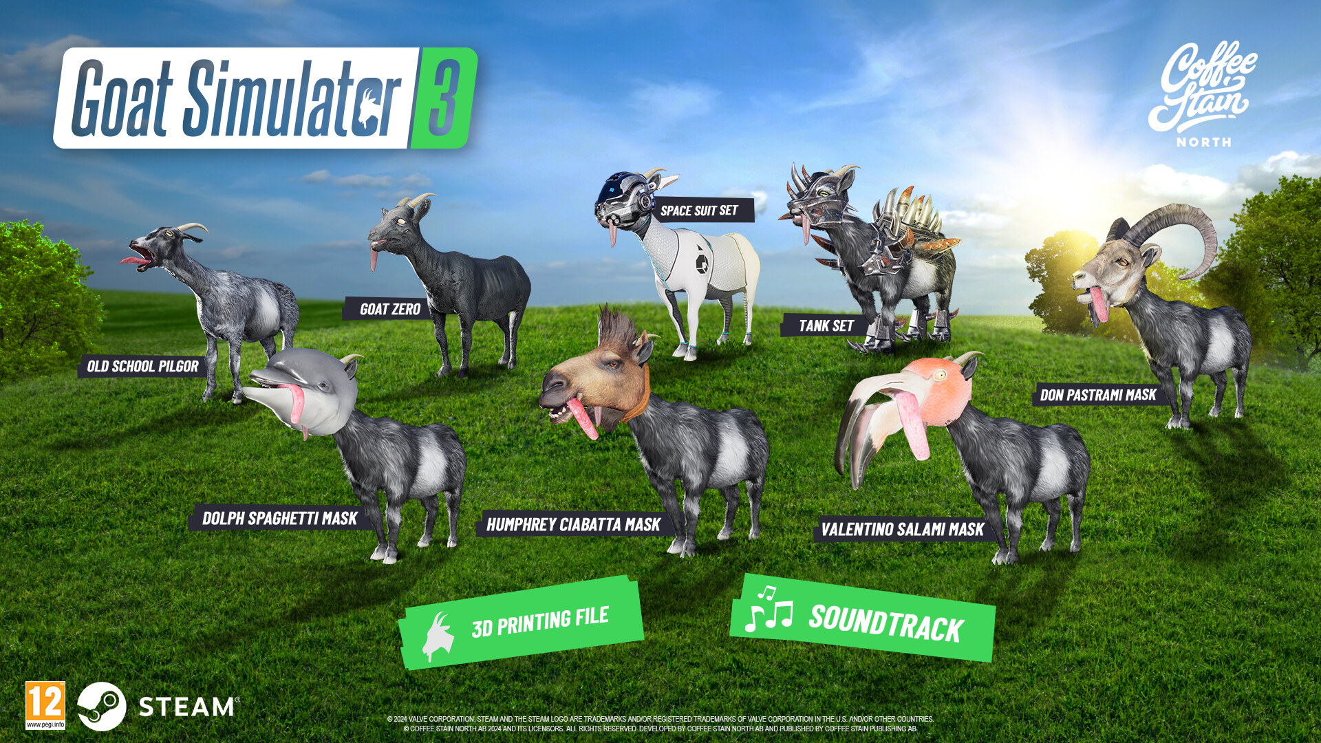 Goat Simulator 3: Digital Downgrade Edition PC Steam CD Key screenshot 3
