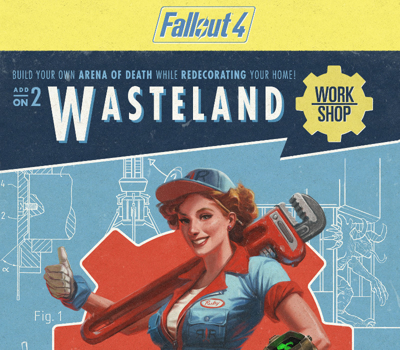 Fallout 4 - Wasteland Workshop DLC PC Steam CD Key cover art