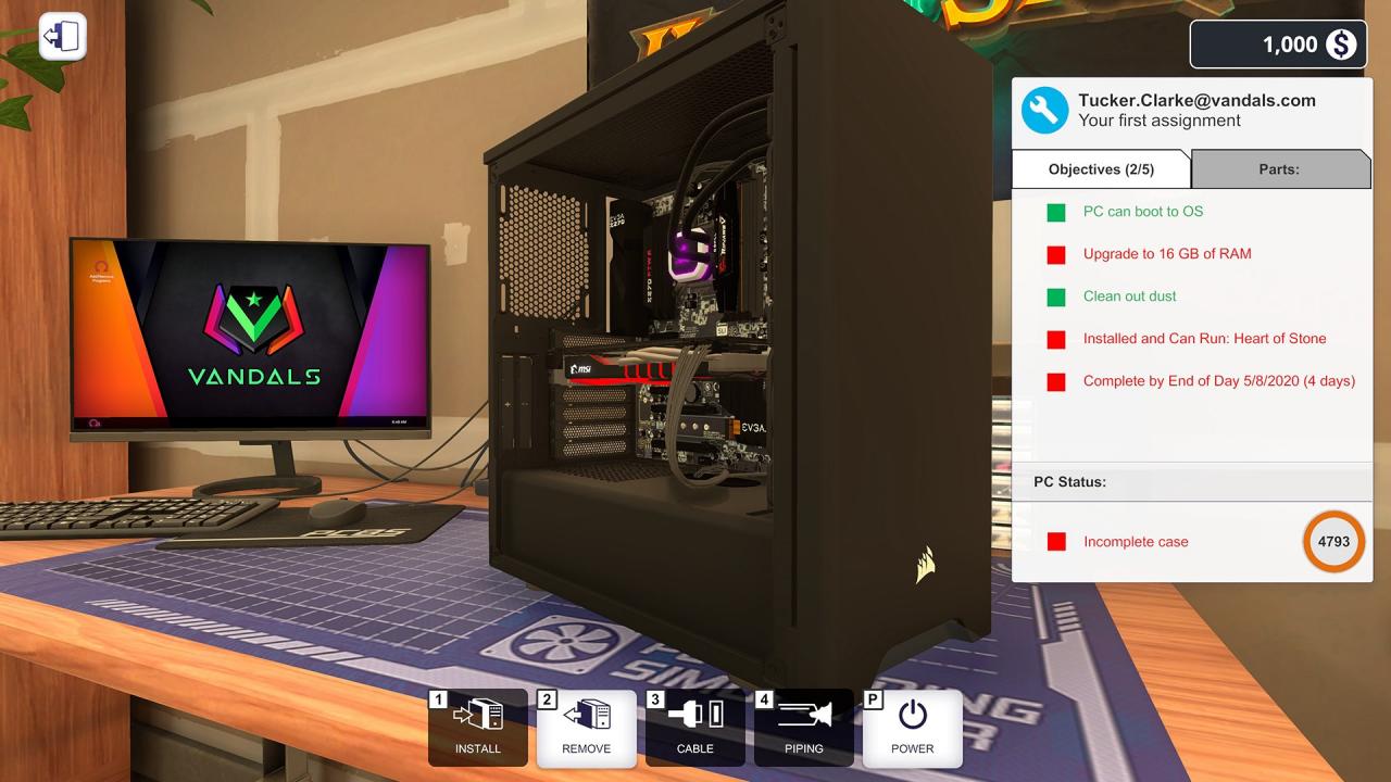PC Building Simulator: Esports Edition Steam CD Key screenshot 2