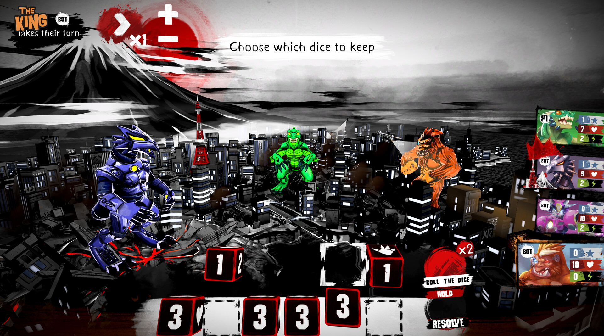 King of Tokyo - Richard Garfield PC Steam CD Key 스크린샷 2