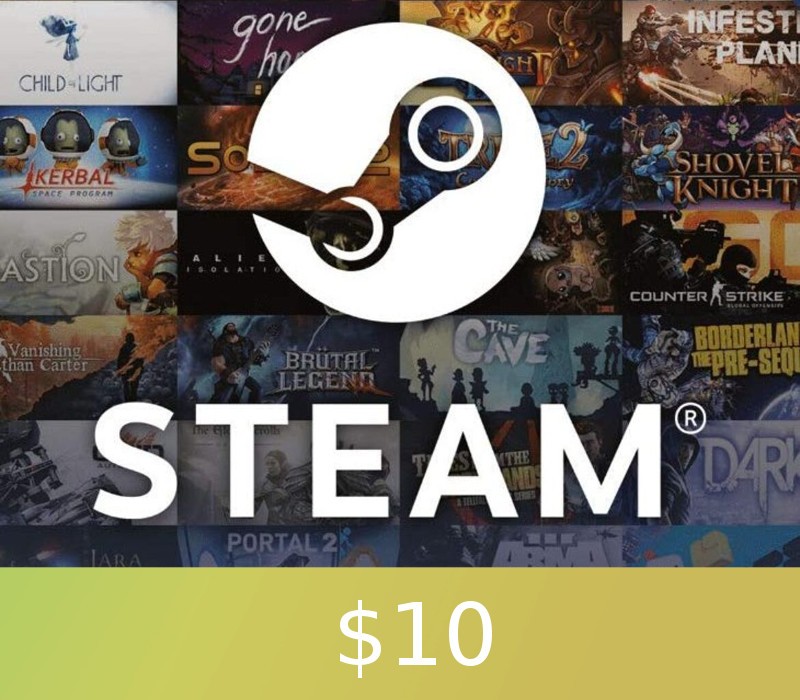 Steam Gift Card $10 Global Activation Code cover art