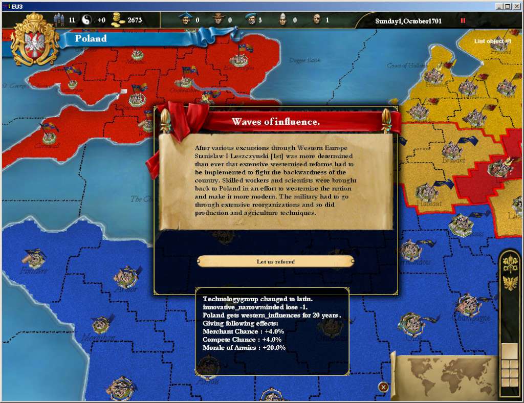 Screenshot 1 di Europa Universalis III Chronicles EU PC Steam CD Key