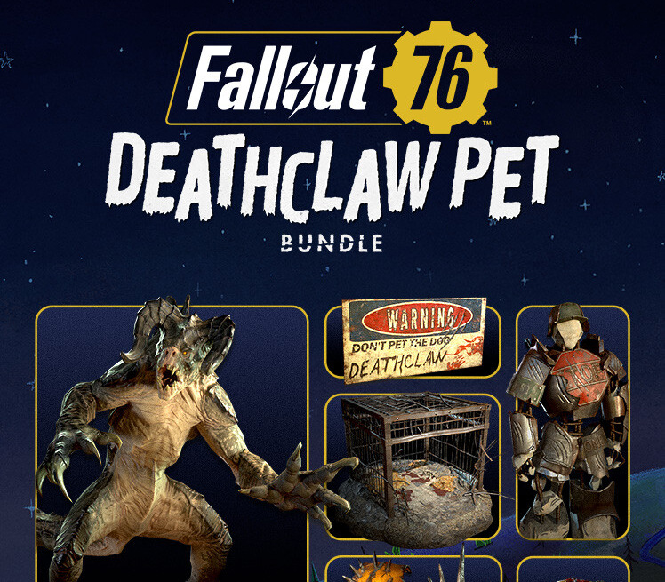 Fallout 76 - Deathclaw Pet Bundle DLC PC Steam CD Key cover art