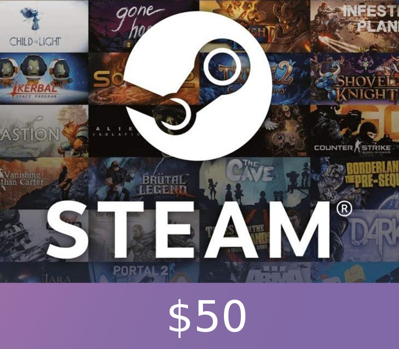 Carátula de Steam Gift Card $50 CAD Global Activation Code