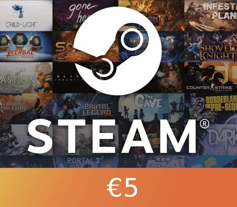 Cover von Steam Gift Card €5 Global Activation Code