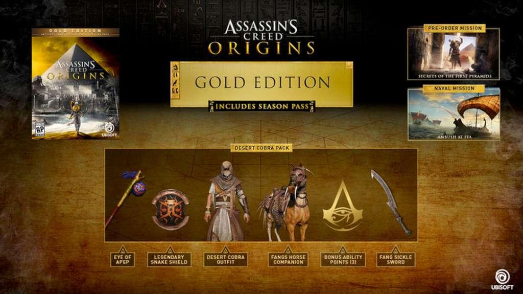 Assassin's Creed: Origins Gold Edition EMEA PC Ubisoft Connect CD Key screenshot 1