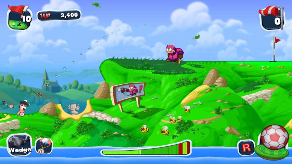 Screenshot 4 di Worms Crazy Golf PC Steam CD Key