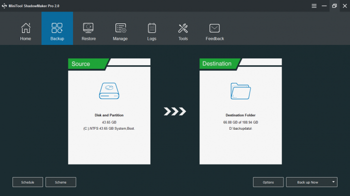 MiniTool ShadowMaker Pro Ultimate License (3 PCs) screenshot 1