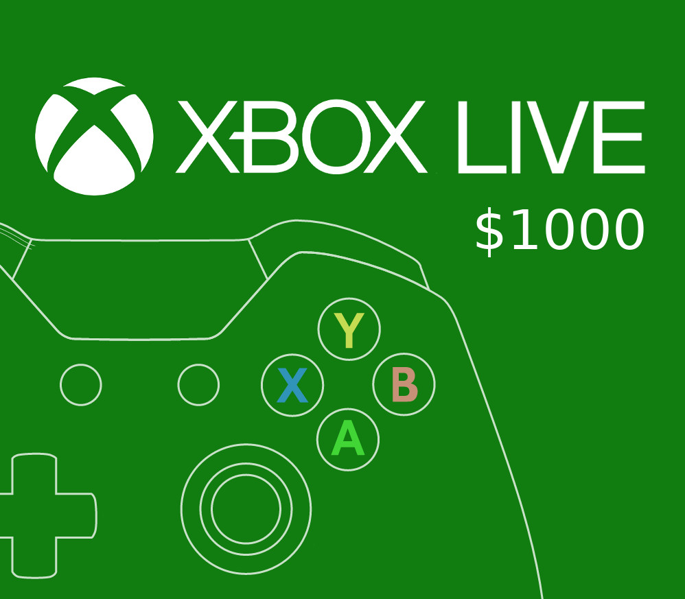 XBOX Live $1000 Prepaid Card MX cover art