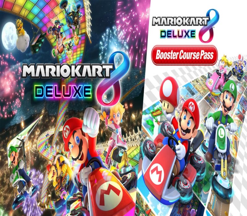 Mario Kart 8 - Deluxe Bundle (Game + Booster Course Pass) US Nintendo Switch CD Key cover art