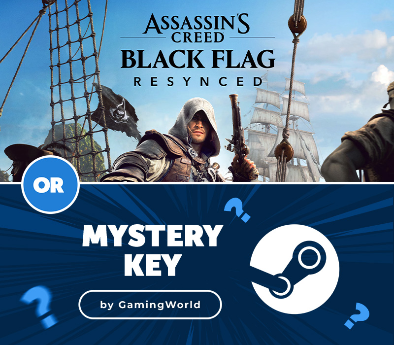 Assassin's Creed Black Flag Resynced Deluxe Edition Xbox Series X|S or Mystery Steam CD Key by GamingWorld kapak görseli