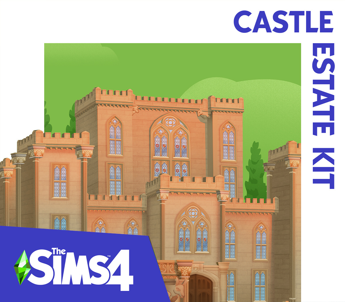 The Sims 4 - Castle Estate Kit DLC EU PC EA App CD Key cover art
