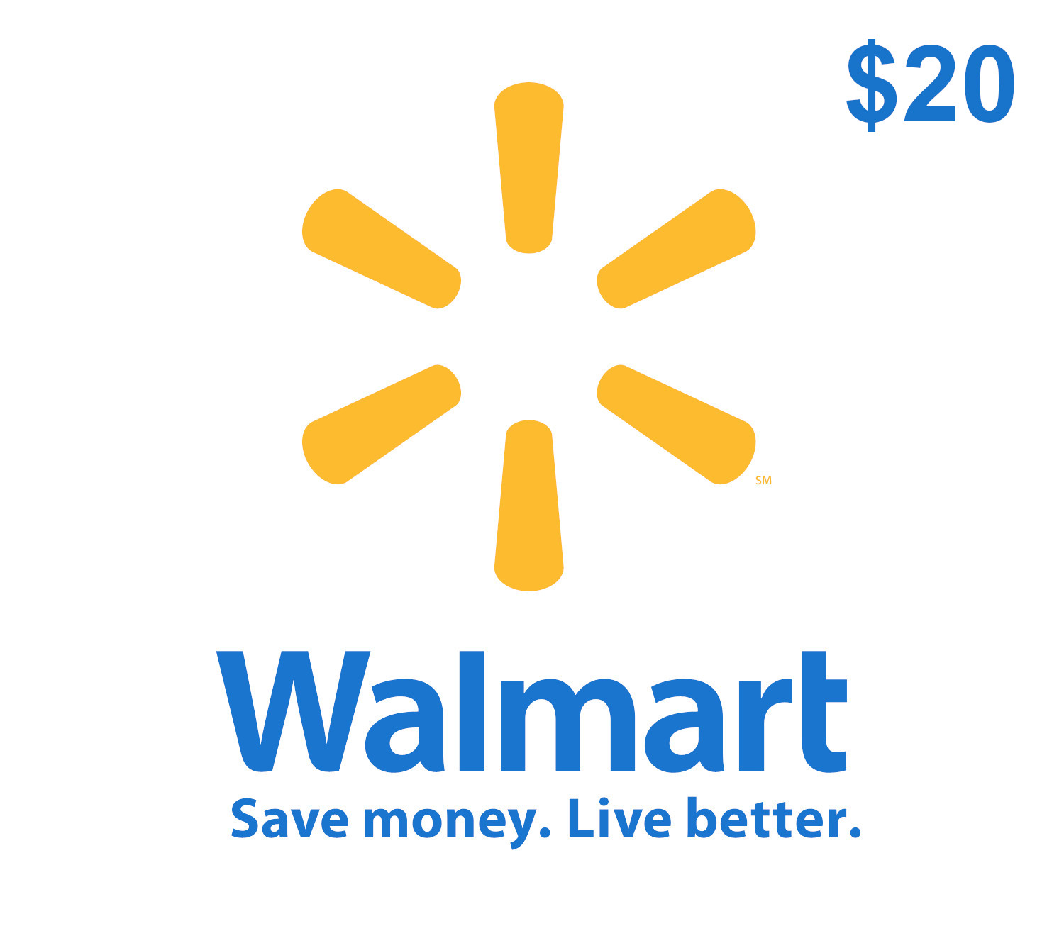Walmart $20 Gift Card US cover art