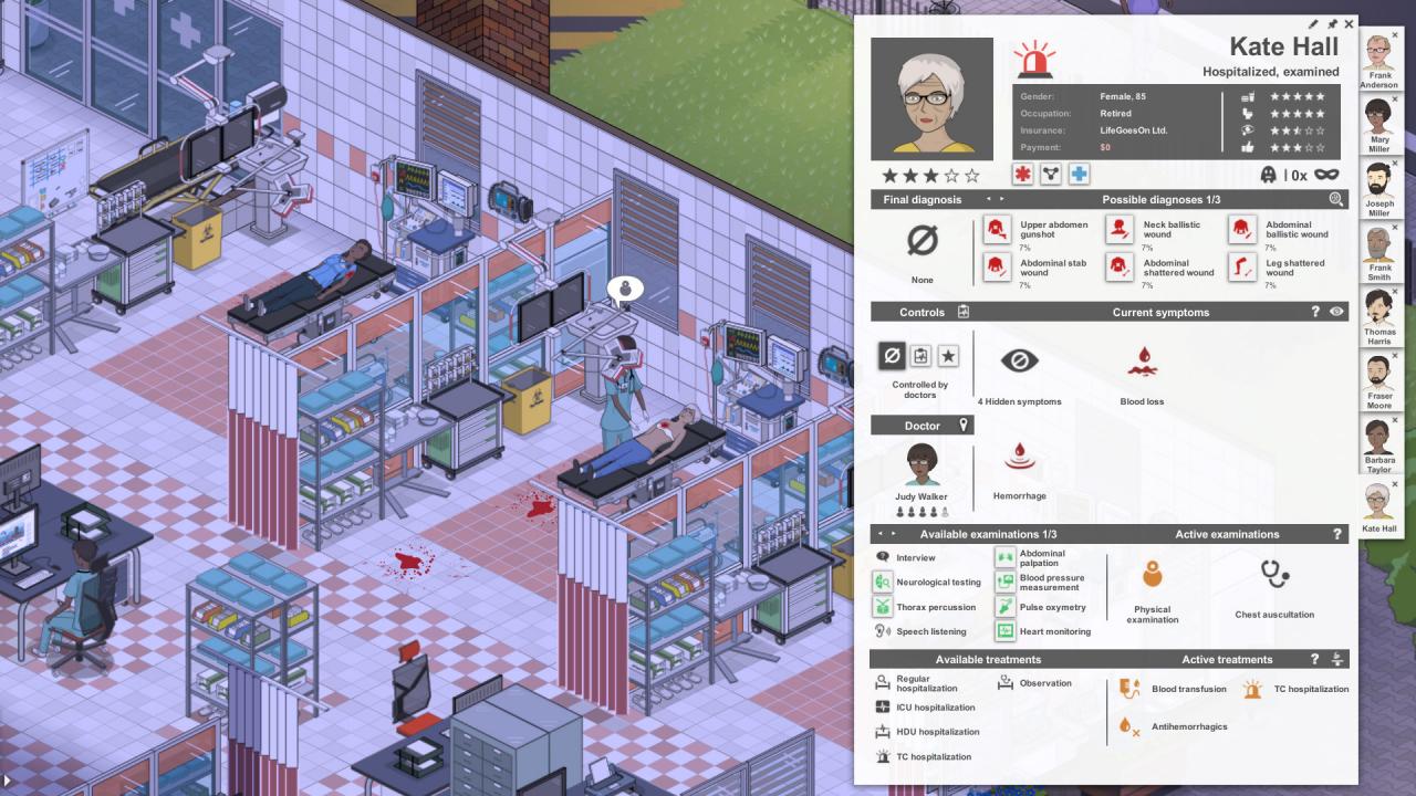 Project Hospital - Traumatology Department DLC PC Steam CD Key screenshot 4