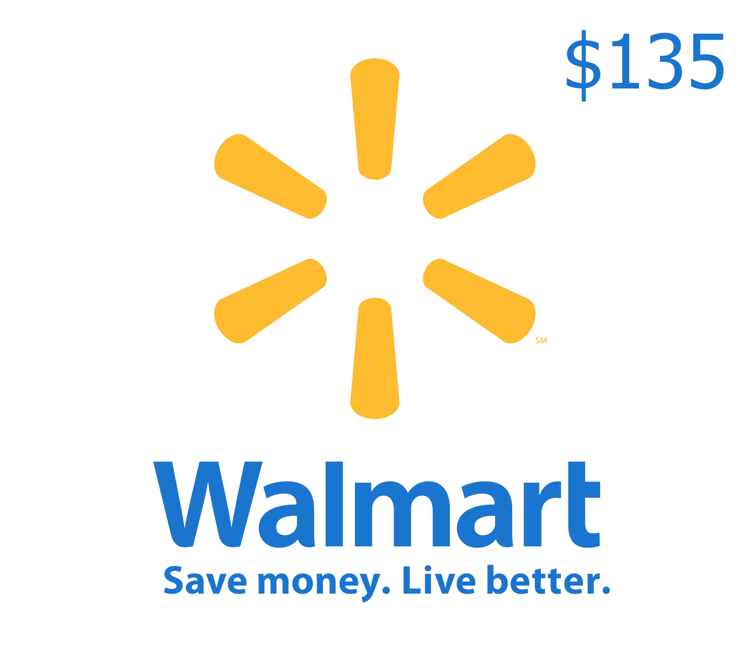 Walmart $135 Gift Card CA cover art