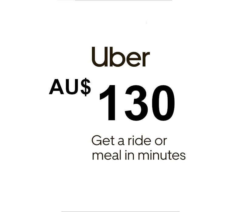 Uber AUD 130 Gift Card AU cover art