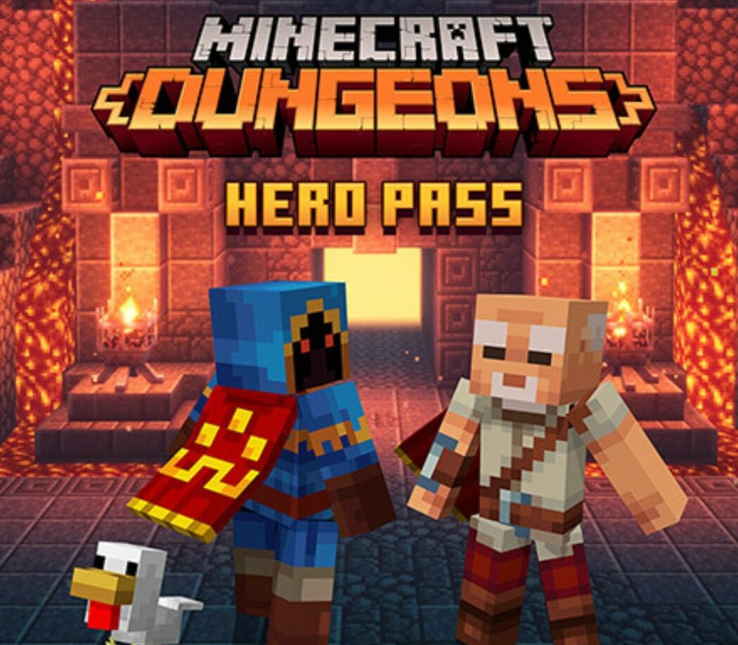 Minecraft Dungeons - Hero Pass Upgrade DLC XBOX One CD Key cover art