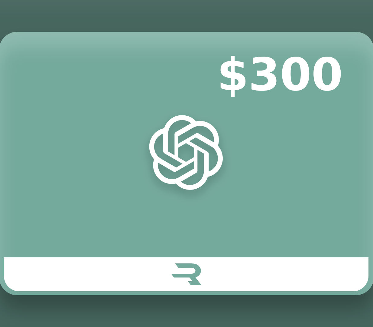 Rewarble ChatGPT USD 300 Gift Card cover art