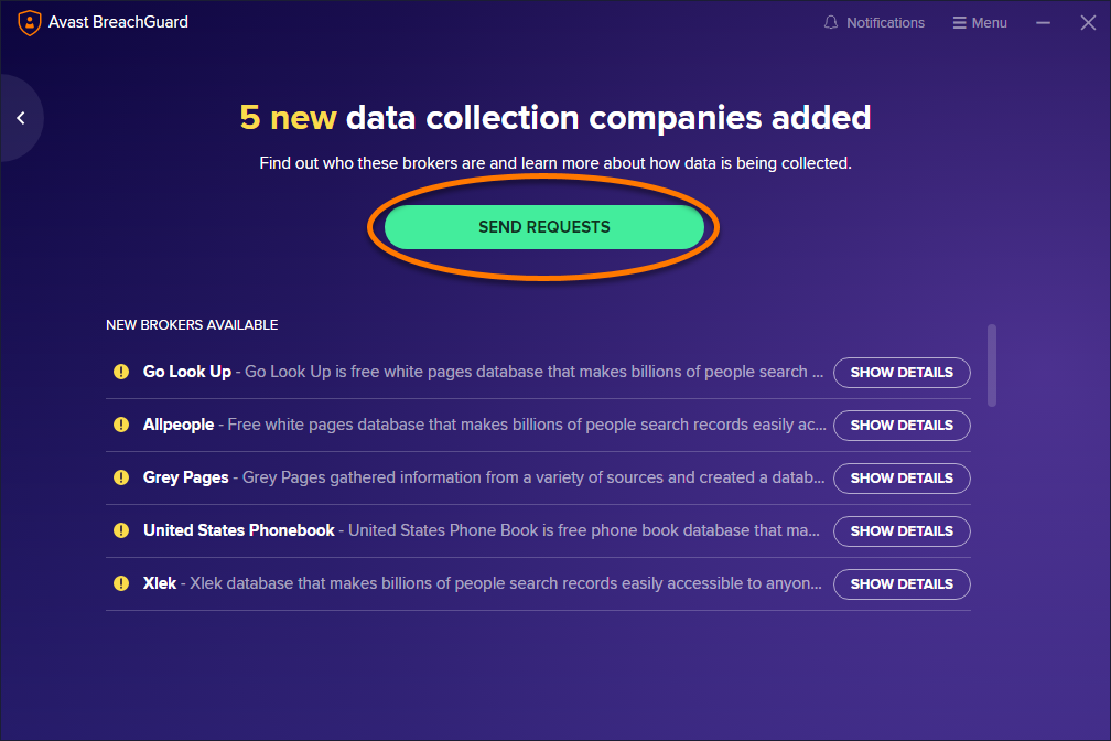 Avast BreachGuard Key (3 Years / 1 PC) screenshot 1