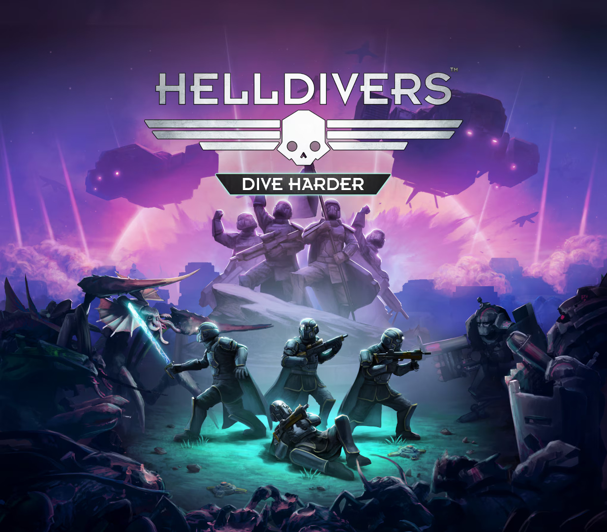 Carátula de HELLDIVERS Dive Harder Edition EU PC Steam CD Key