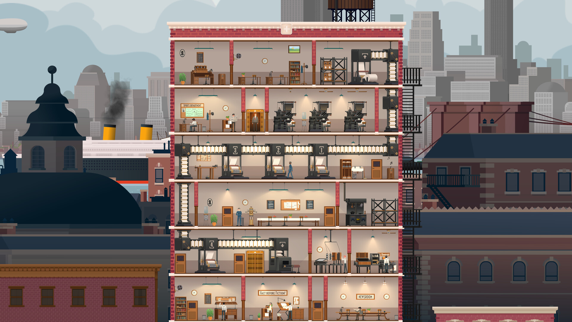 News Tower PC Steam CD Key 截图 1