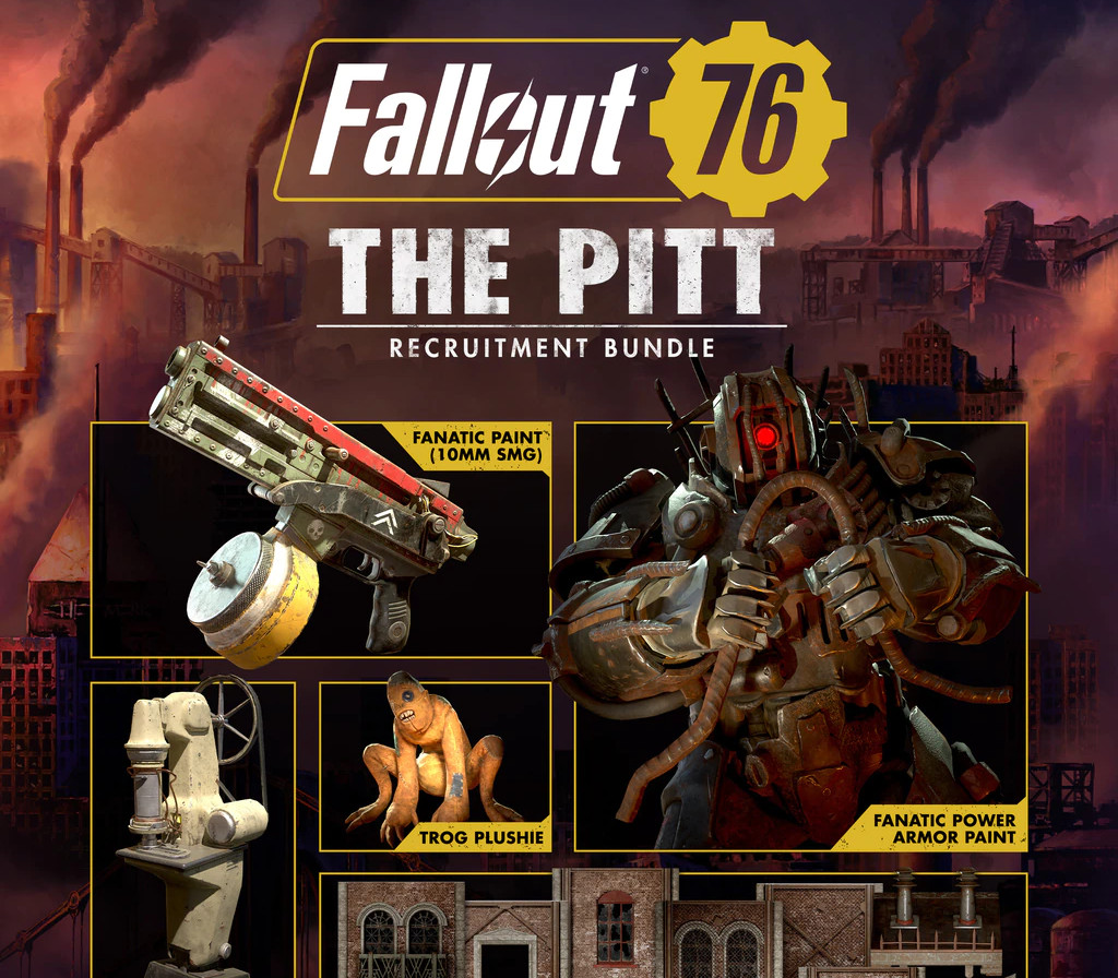Fallout 76 - The Pitt Recruitment Bundle DLC PC Steam CD Key cover art