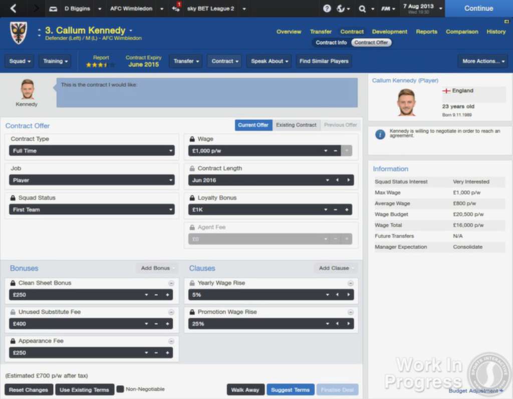 Football Manager 2014 RoW PC Steam CD Key screenshot 5