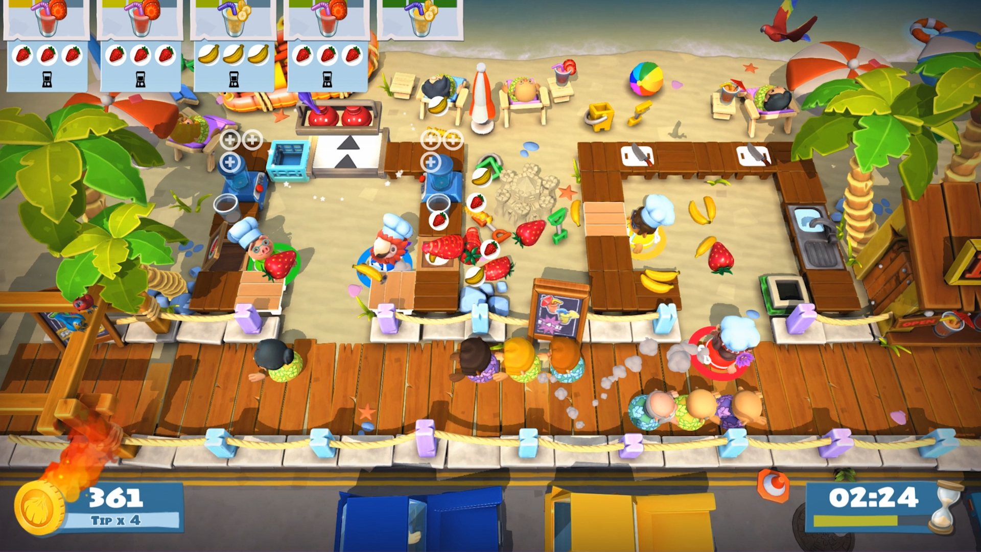 Overcooked! 2 - Surf 'n' Turf DLC EU Steam CD Key screenshot 5