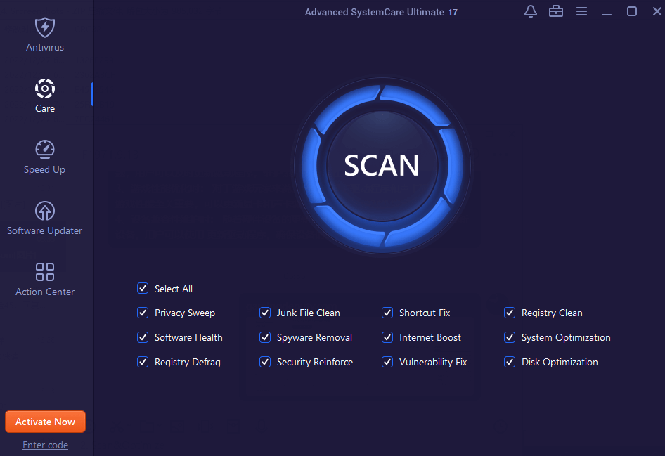 IObit Advanced SystemCare Ultimate 17 Key (1 Year / 1 PC) screenshot 2