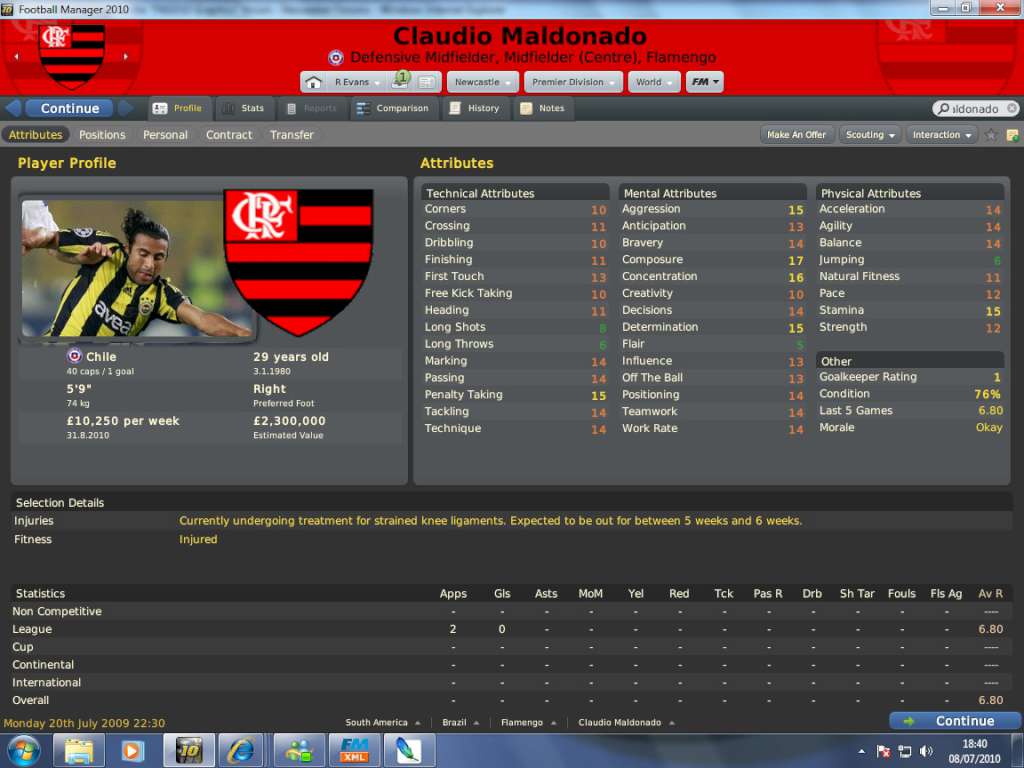 Football Manager 2011 PC Steam CD Keyのスクリーンショット5