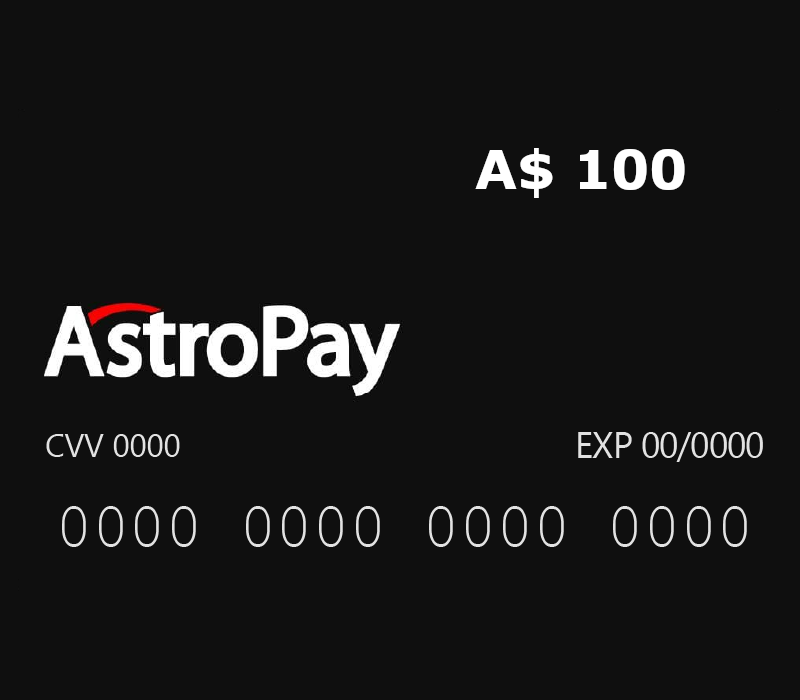 Okładka Astropay Card A$100 AU