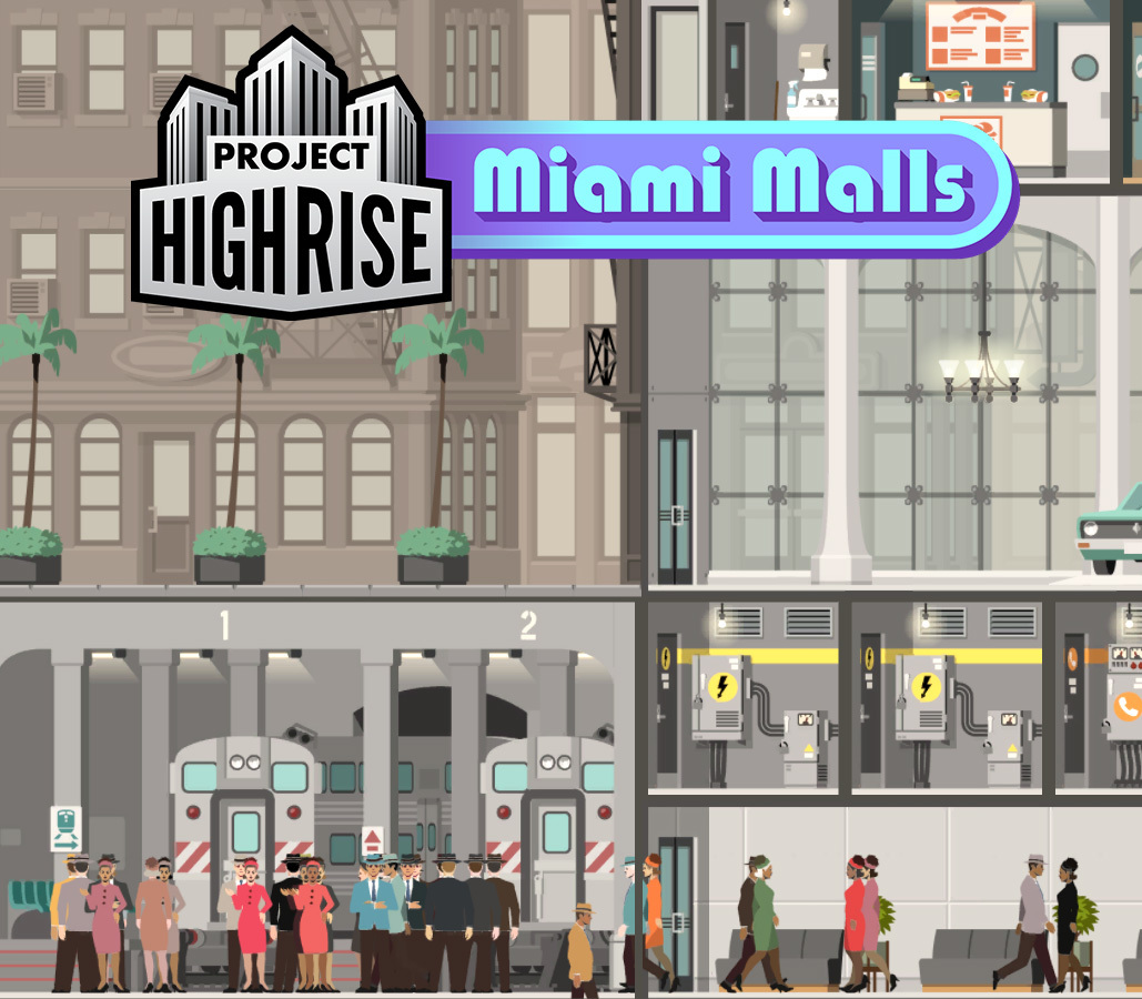 Okładka Project Highrise - Miami Malls DLC EU PC Steam CD Key